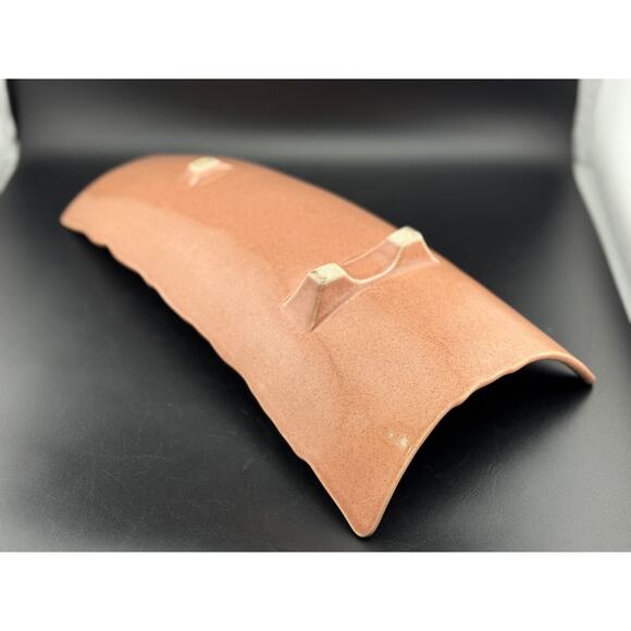 Woodfield Salmon Pink Three Toed Dish by Steubenville - Picture 6 of 6